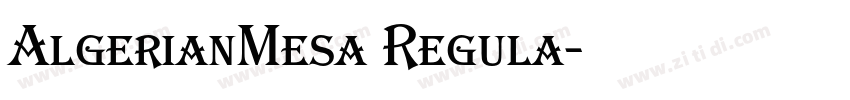 AlgerianMesa Regula字体转换
